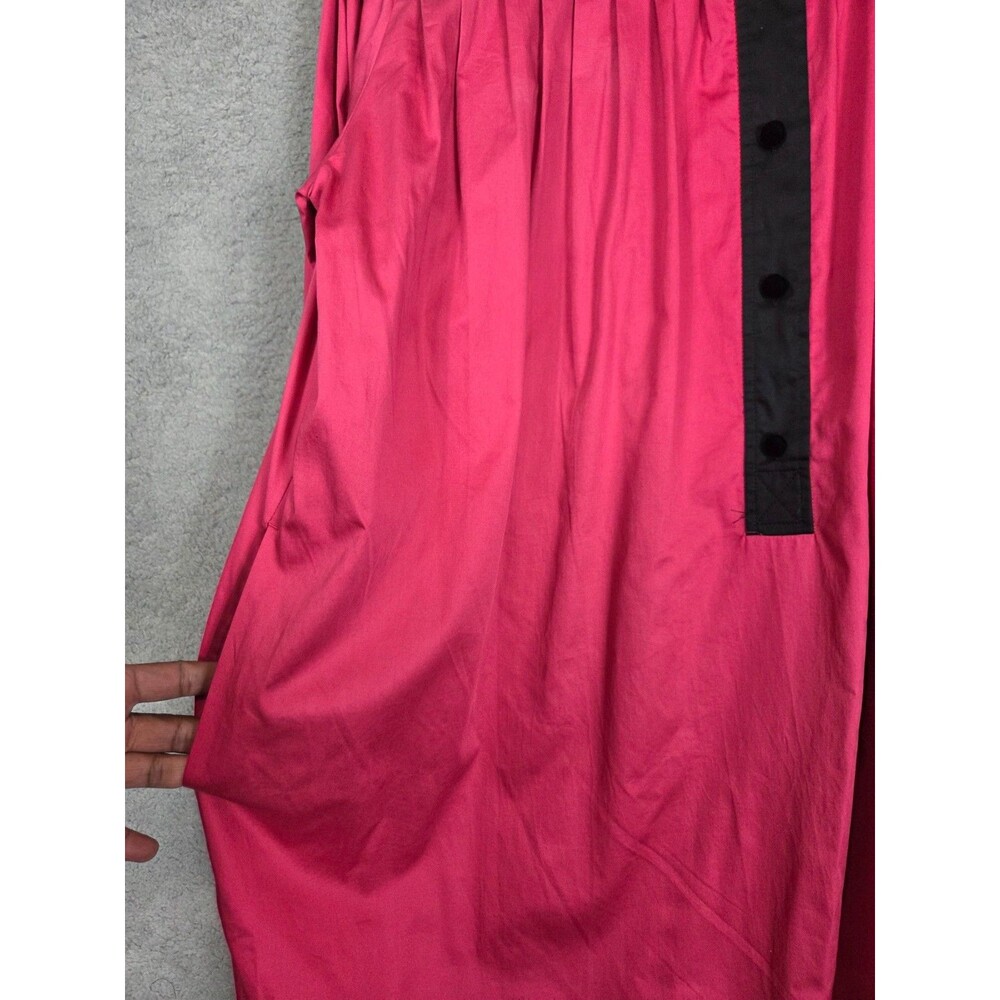 Marc Jacobs Pintuck Shirt Dress Pink Black Pleated 14 High Neck Ruffle Tunic LS - Picture 5 of 11